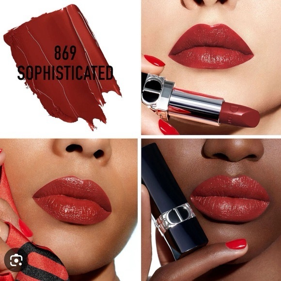 Dior Rouge Dior Couture Colour Refillable Lipstick - 869 Sophisticated Satin NEW - Picture 5 of 5